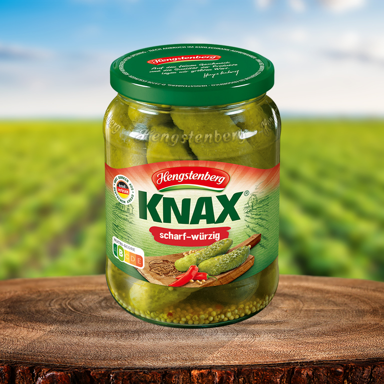 KNAX Gherkins hot & spicy