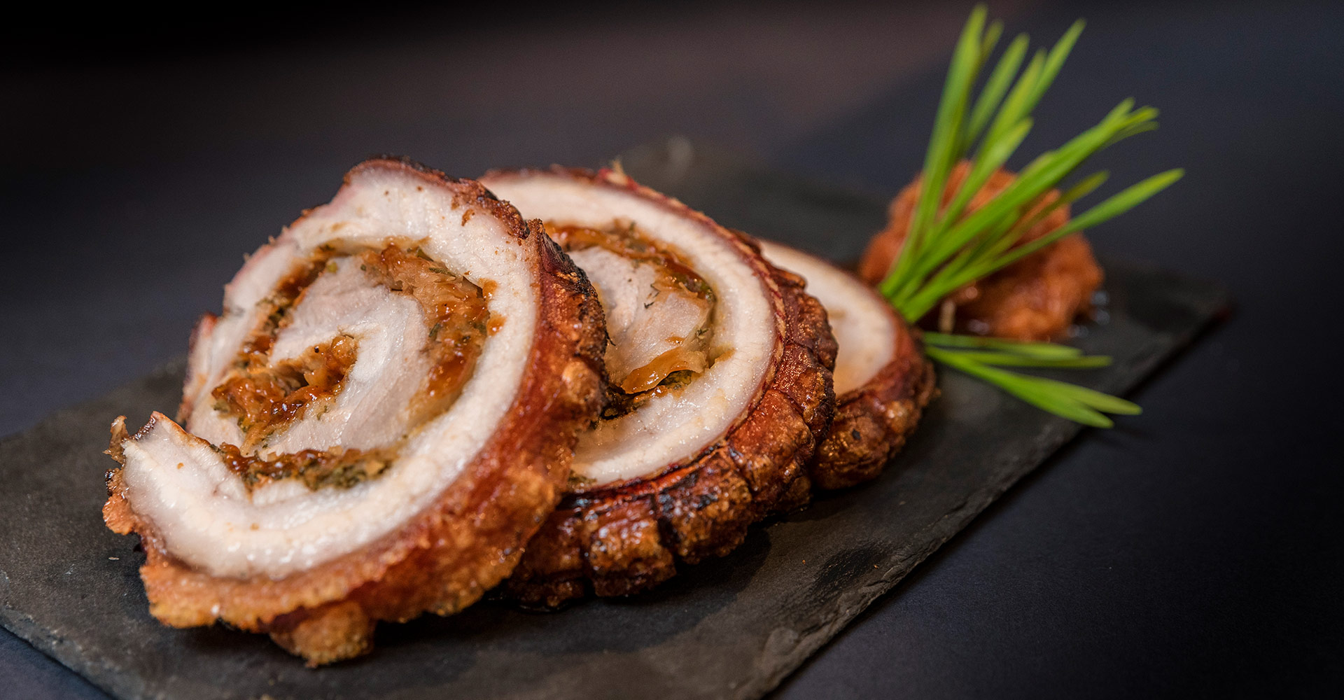 Stuffed Pork Belly with Sauerkraut