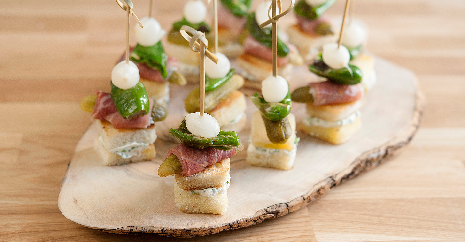 Antipasti skewers