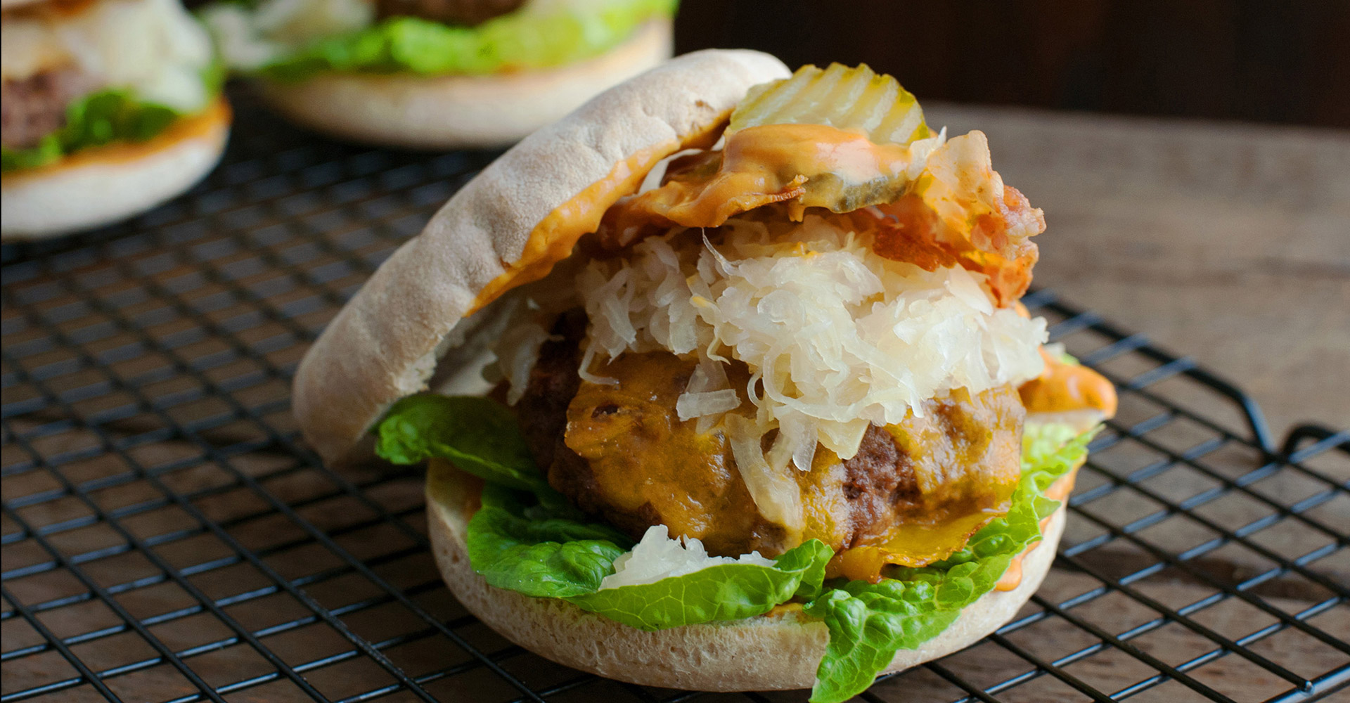 Bacon and Sauerkraut Cheeseburger